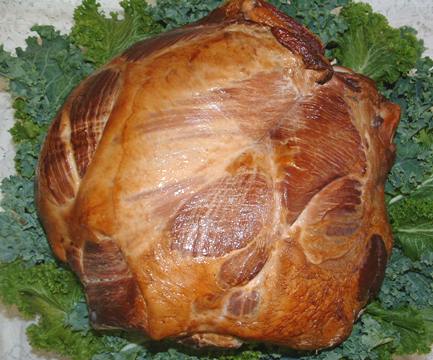 C08-Apple Smoked Whole Skinless/Shankless Ham 16-18 lbs.